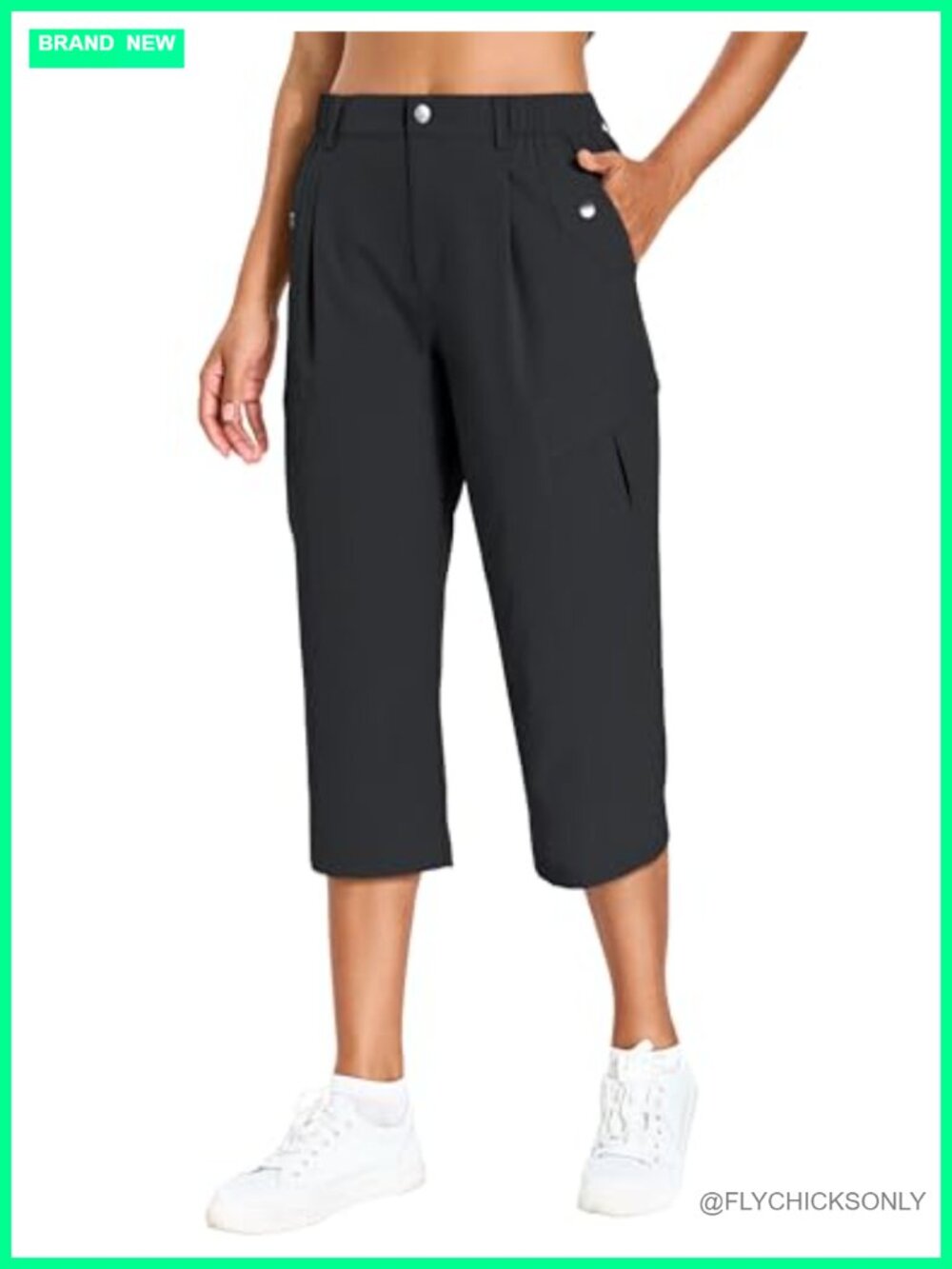 Women's Quick Dry Hiking Pants Lightweight Cargo Capris